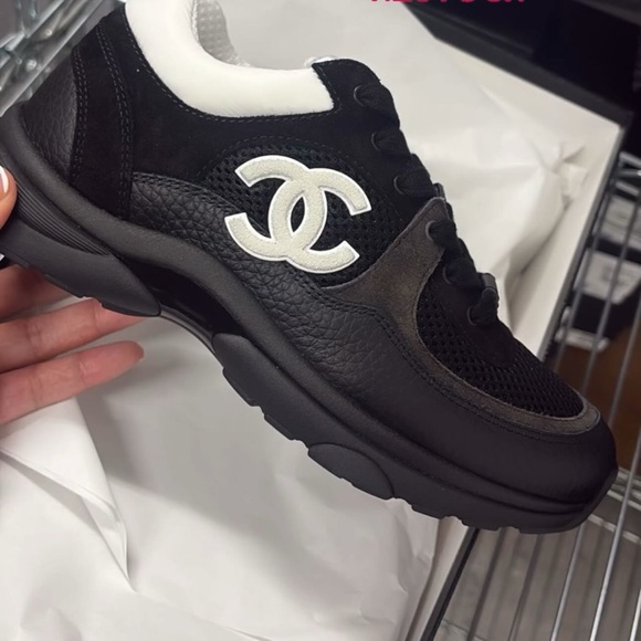 CHANEL Monochrome Athletic Sneakers - Picture 1 of 2